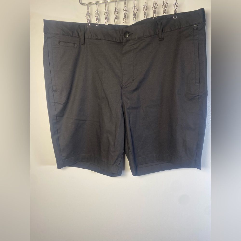 Adidas Men's Flat Front Shorts Black!